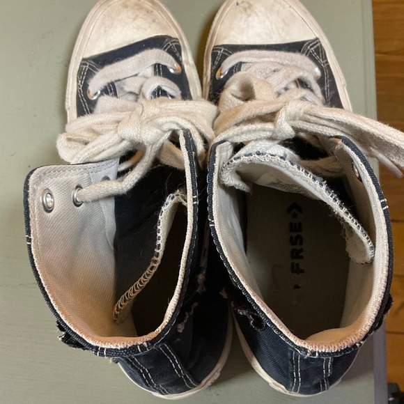 Converse Chuck Taylor All Star Hi 3D Flowers Sneakers Black/White A09101C Size 8 - Picture 9 of 11